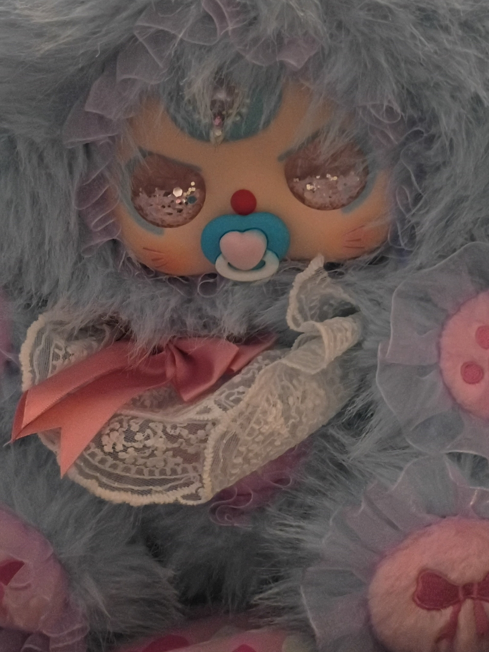 Migos Camilla Bride Doll with Pacifier & Pink Glitter Eyes With Baby Three Face
